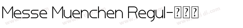 Messe Muenchen Regul字体转换